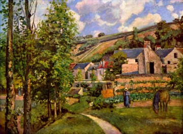  Camille Art - the hermitage at pontoise 1874 Camille Pissarro